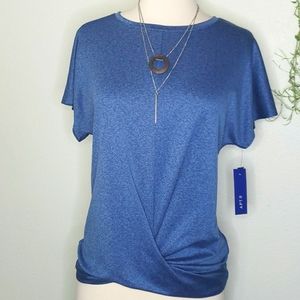 NWT Apt 9 Blue Short Sleeved Top